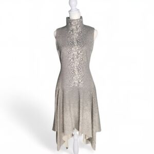 Akris Asymmetrical Wool Silk Sophisticated and Architectural Dress Size:6 Luxury